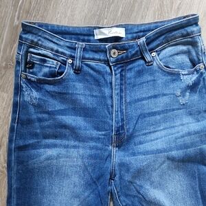 KanCan Distressed Slim Jeans with Classic Indigo Tone